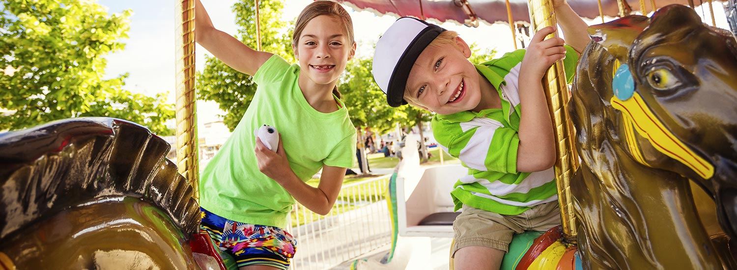 Image of kids having fun on Fariswheel at Disneyland